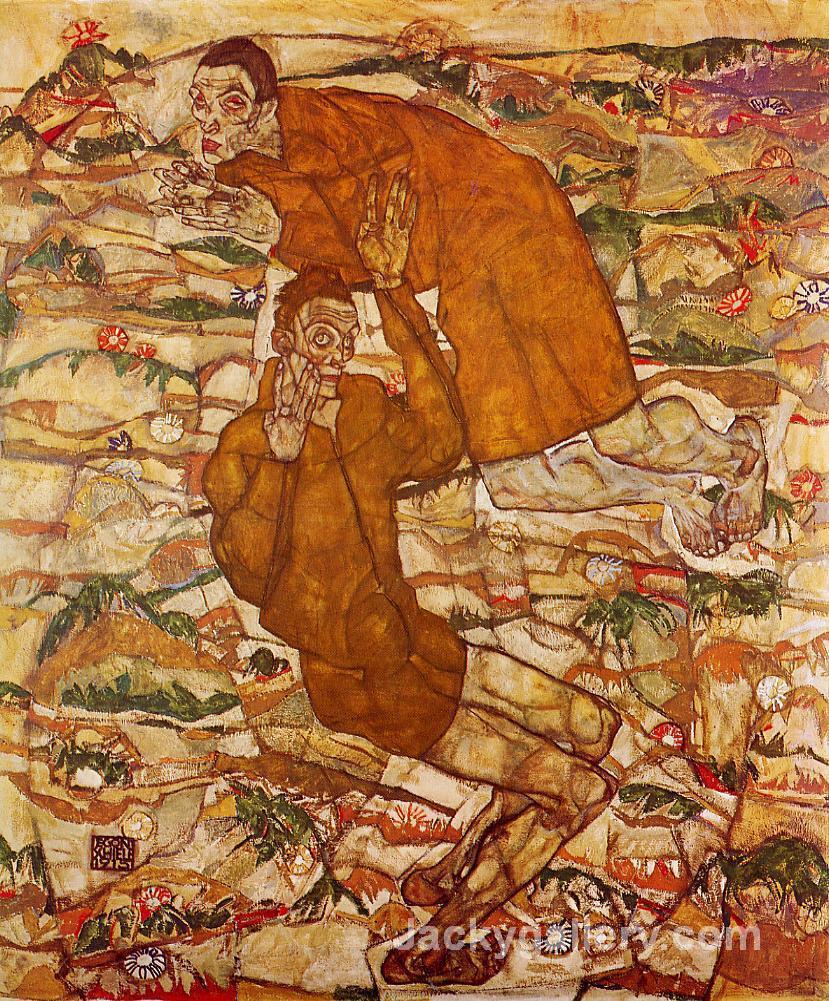 Levitation by Egon Schiele paintings reproduction